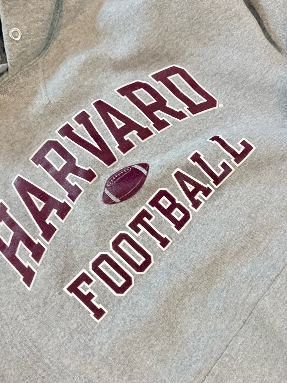 Vintage 90s Grey Harvard University Football Russel Athletic XL